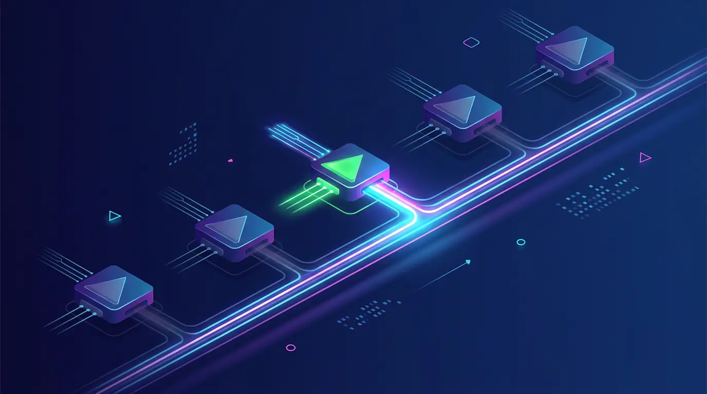Multiple drivers feeding a shared horizontal data bus through tri-state output stages, only one active at a time.