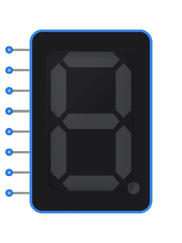 seven segment display component