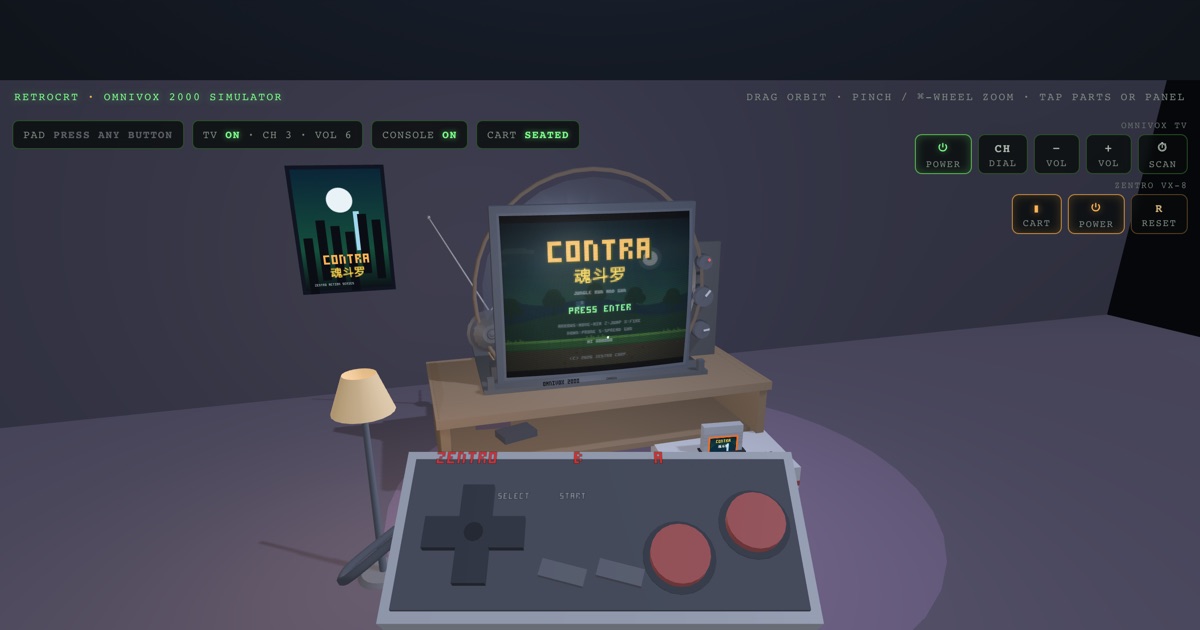 OMNIVOX 2000 CRT Console — interactive 3D exhibit